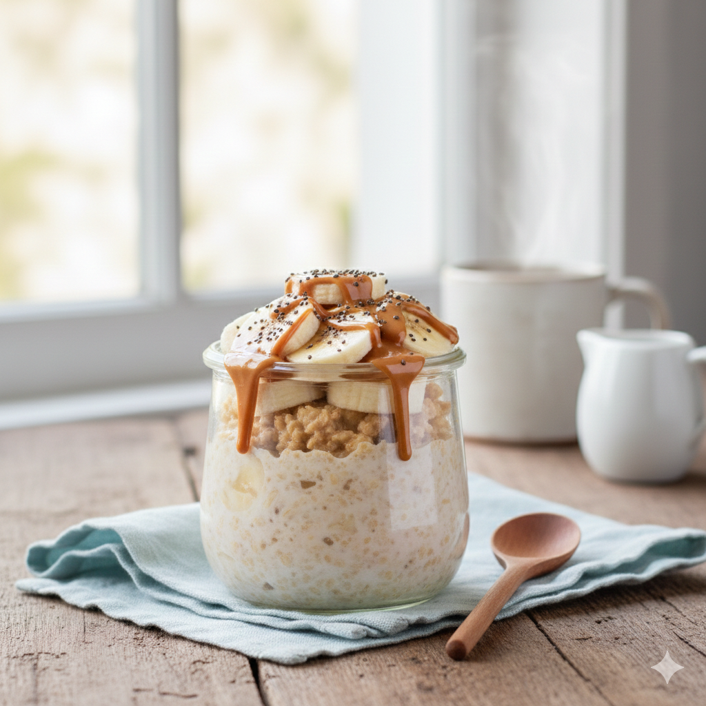 Peanut Butter Banana Protein Oats